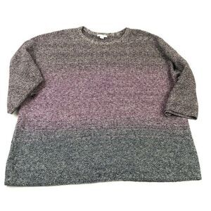 J.Jill Womens Sweater Size XS Striped 3/4 Sleeve